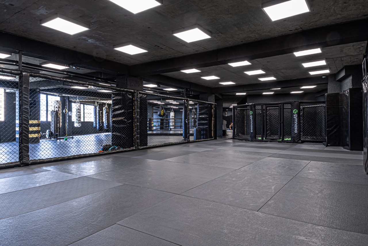 MMA cage and octagon training space