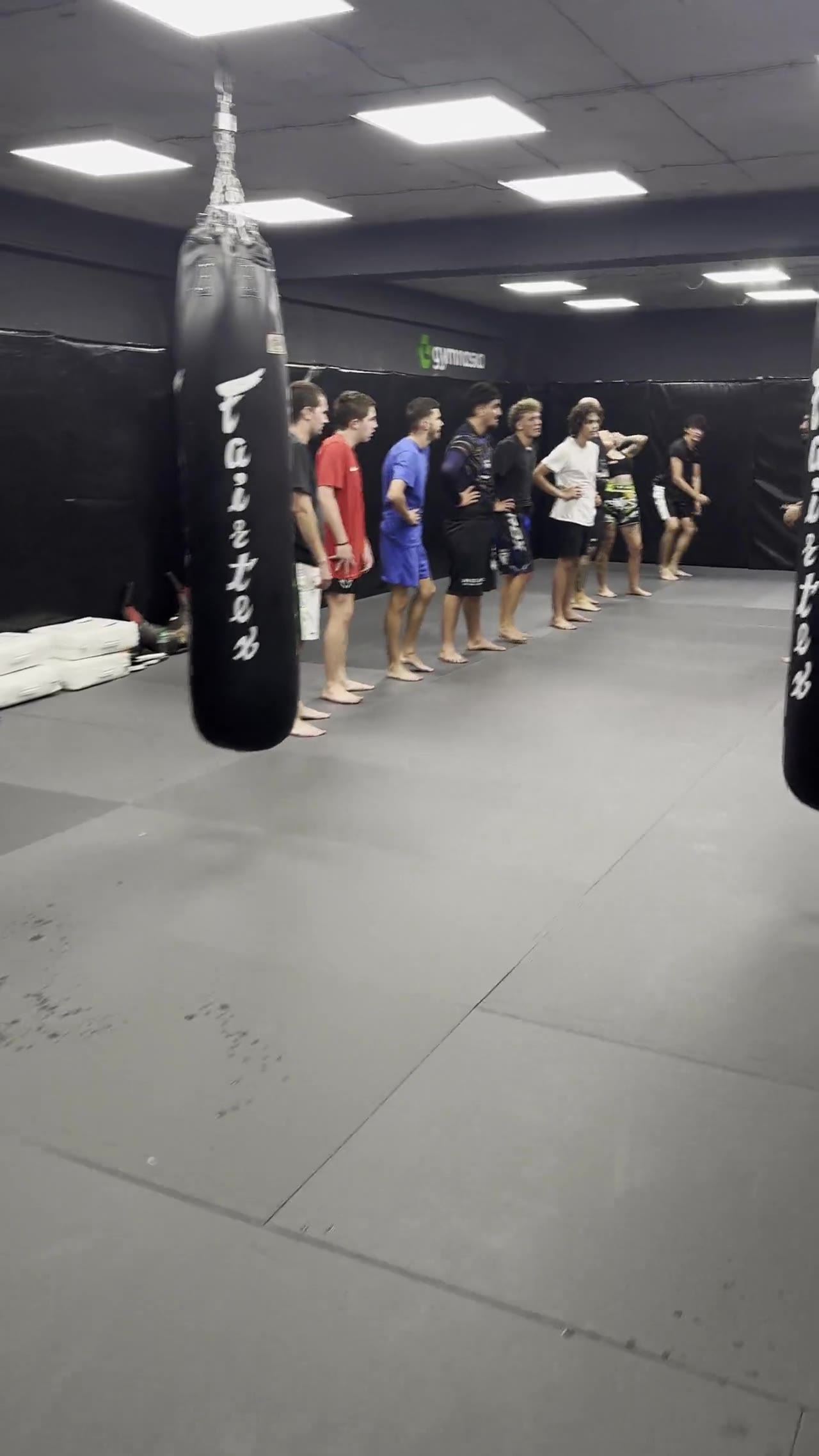 Archive video of a striking class lining up before drilling
